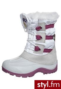 STUPS Śniegowce biały (Lilly) - Pozostałe Buty Moda