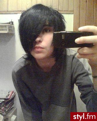 EMO Alternatywne Średnie Fryzury