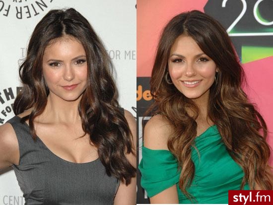 Nina Dobrev i Victoria Justice - Długie Fryzury