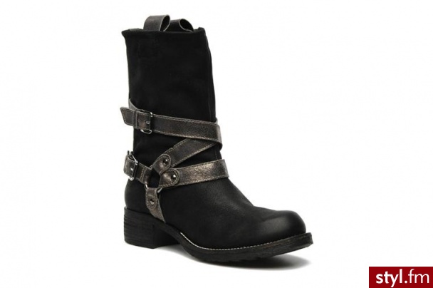 Khrio PÓŁBUTY I BOTKI VENERA BY KHRIO (Czarny) - Botki Buty Moda