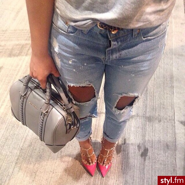Jeansy Spodnie Moda