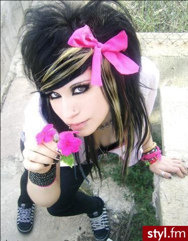 EMO Alternatywne Średnie Fryzury