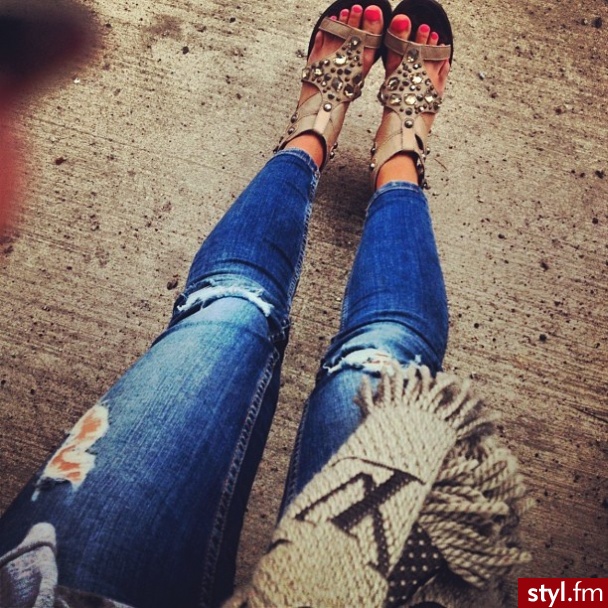 Jeansy Spodnie Moda