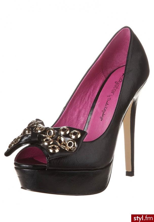 Ladystar by Daniela Katzenberger KATHY 11 Szpilki Peep Toe czarny - Szpilki Buty Moda