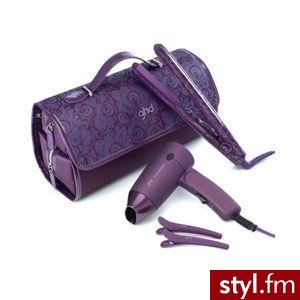 SUPER ZESTAW FIOLETOWY SUSZARKA  ,PROSTOWNICA , 2SPINKI - Gadżety Inne Moda