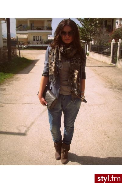 zara jeans, stradivarius blazer, bershka blouse, zara shoes. - Pozostałe Ciuchy Moda