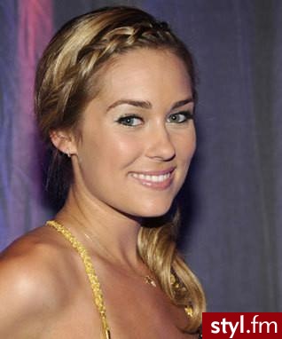 Lauren Conrad - Blond Warkocze Proste Na co dzień Średnie Fryzury