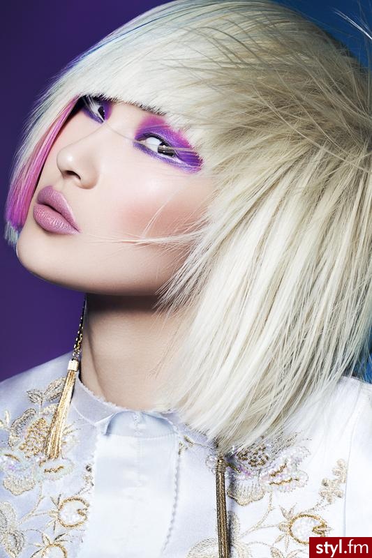 Blond Rozpuszczone Proste z grzywką Na co dzień Średnie Fryzury