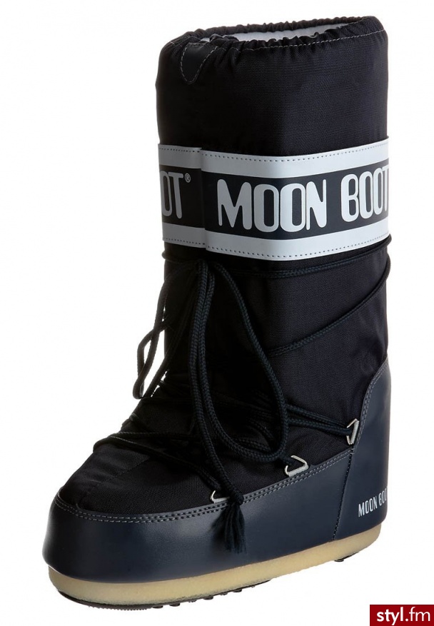 Moon Boot Kozaki zimowe niebieski - Kozaki Buty Moda