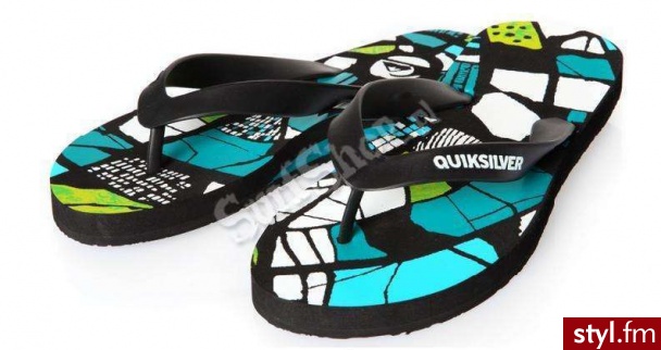 KLAPKI QUIKSILVER 2011 WILSON 46 BLACK - MĘSKIE - Klapki Buty Moda