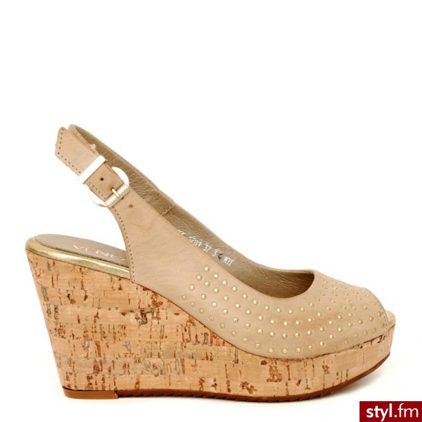 Venezia  Sandały Na Kotunie V1781 Pel Bei - Koturny Buty Moda
