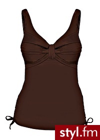 Bonprix Top bikini brązowy 965438_1873 - Na plażę Bielizna Moda