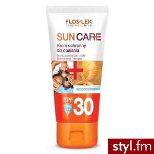 FLOSLEK SUN CARE Krem ochronny do opalania SPF30 średnia ochrona UVA+UVB 100 ml - Emu Buty Moda