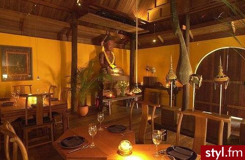 Pewna z tajskich restauracji, Bangkok. - Mój pokój Wnętrza