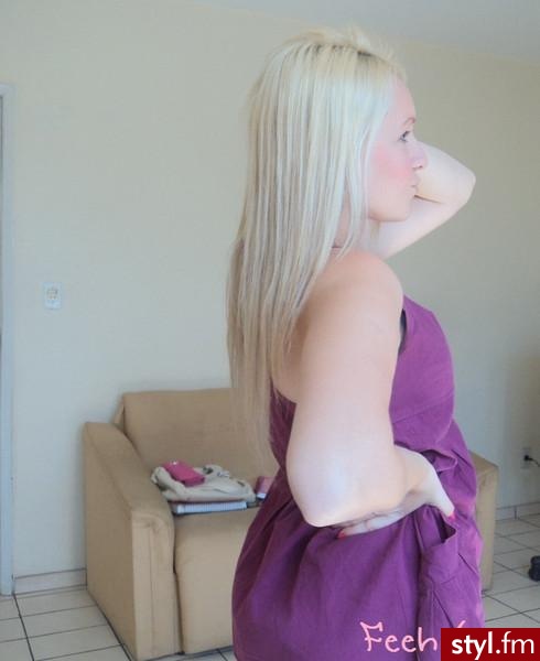 Blond Rozpuszczone Proste Na co dzień Długie Fryzury