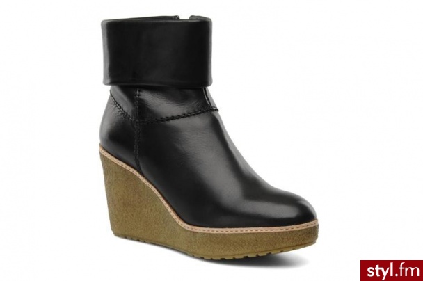 Geox PÓŁBUTY I BOTKI DONNA NICKY STIVALI P BY GEOX (Bordowy) - Botki Buty Moda