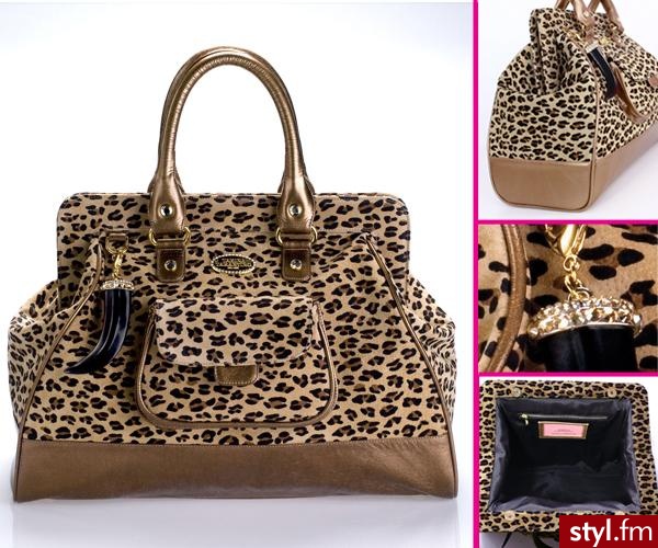 Wielka Gepardzia torba od Tariny Tarantino - 345$ - Pozostałe Torebki Moda