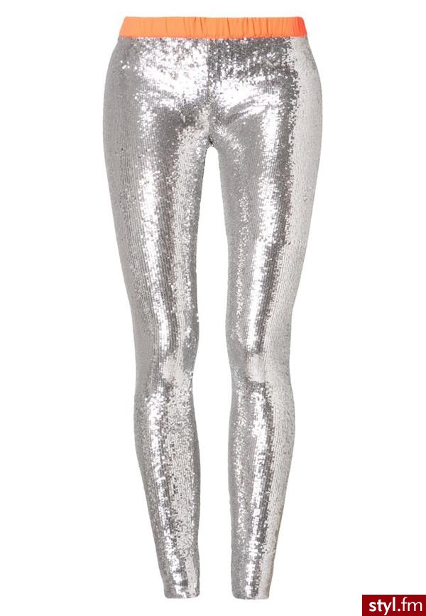 Sass & Bide Legginsy srebrny (F1PF13004) - Leginsy Spodnie Moda
