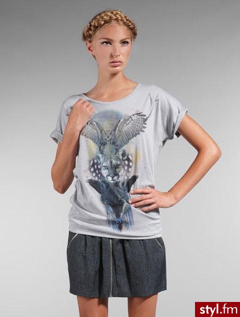T-shirt Natalie Wood w leśnej oprawie - Pozostałe Ciuchy Moda