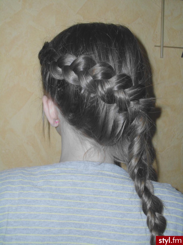 Blond Warkocze Proste Na co dzień Długie Fryzury