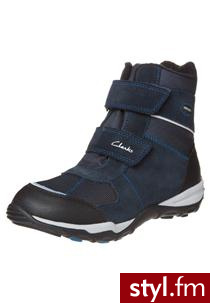 Clarks HUX ICE Śniegowce niebieski (20356023) - Pozostałe Buty Moda