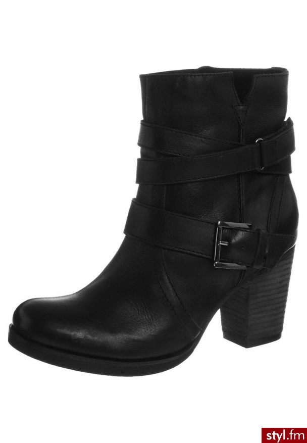 zign Botki na platformie czarny (47399) - Botki Buty Moda