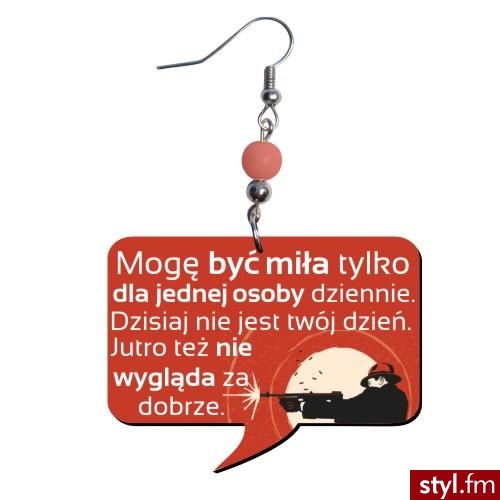 Kolczyki w kształcie dymka inspirowane komiksem. http://modnydesign.pl/pl/p/Dymki/6612 - Kolczyki Biżuteria Moda