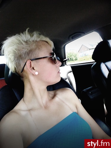 Blond Irokez damski Proste Na co dzień Krótkie Fryzury