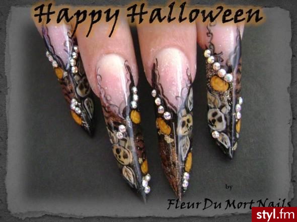 Hallowen tipsy - Paznokcie