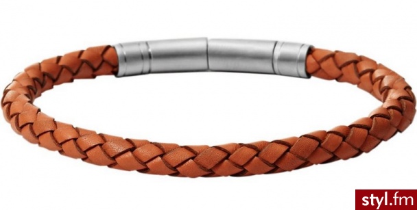 Bransoletka męska Fossil  JF00513797 - Bransoletki Biżuteria Moda