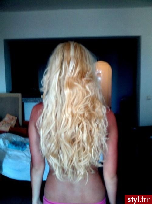 Blond Rozpuszczone Proste Na co dzień Długie Fryzury
