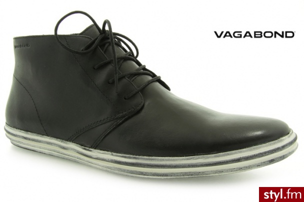 Vagabond PÓŁBUTY SID BLACK - Półbuty Buty Moda