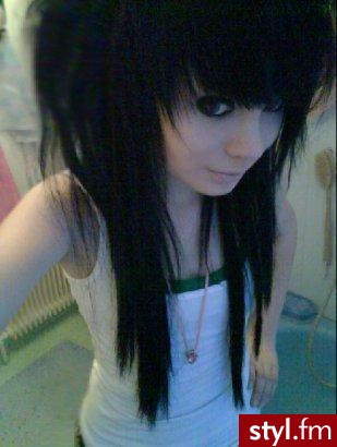 EMO Alternatywne Średnie Fryzury
