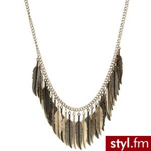 ASOS Short Necklace With Multi Leaf Drops - Polyvore. Pobrano ze strony: http://www.polyvore.com/asos_short_necklace_with_multi/thing?id=12946930 - Pozostałe Dodatki Moda