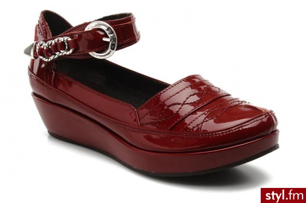 Regard BALERINKI RUFOU BY REGARD (Czerwony) - Balerinki Buty Moda