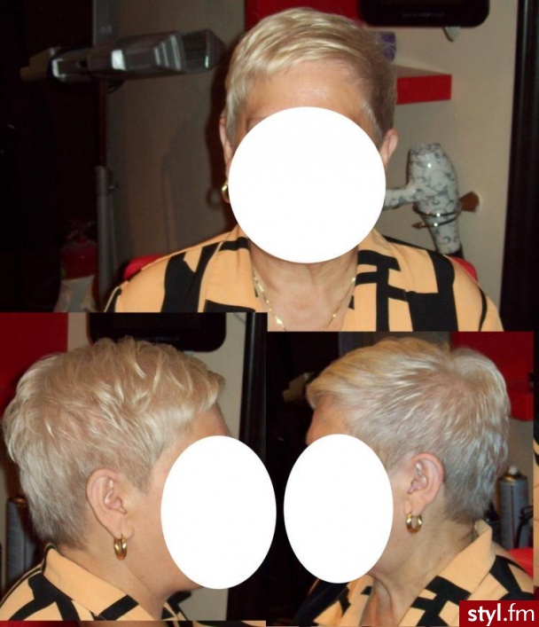 Blond Rozpuszczone Proste Na co dzień Krótkie Fryzury