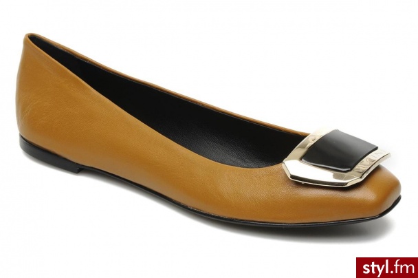 Vicini BALERINKI VANNA BY (Brązowy) - Balerinki Buty Moda