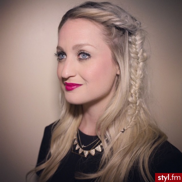 Blond Warkocze Proste Na co dzień Długie Fryzury