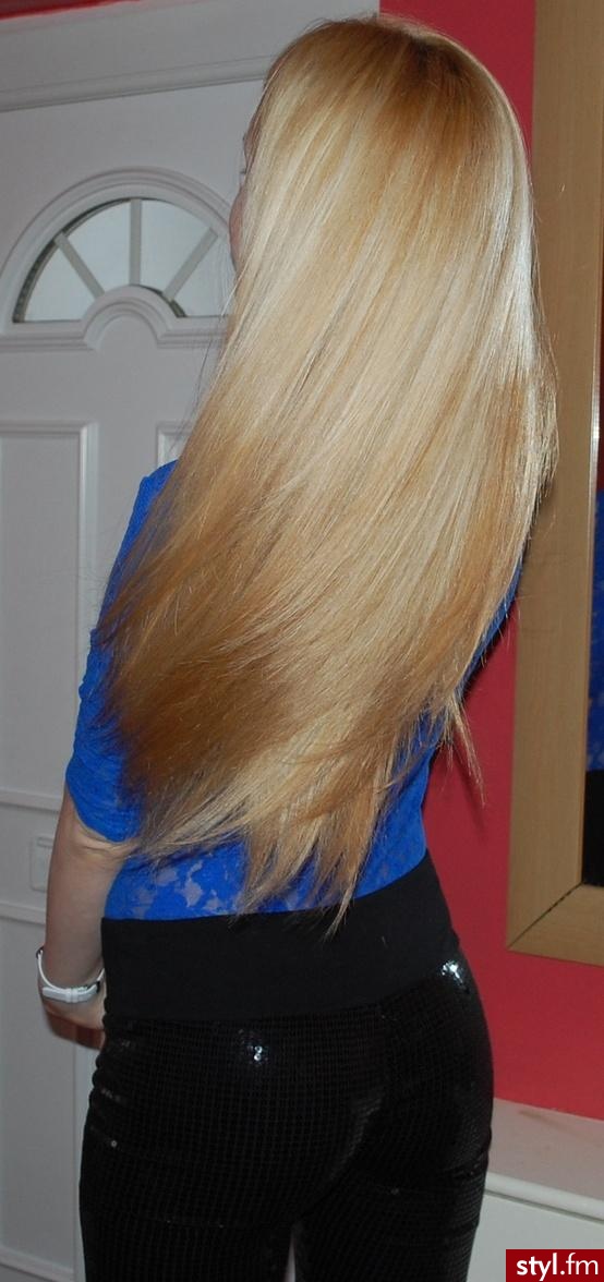 Blond Rozpuszczone Proste Na co dzień Długie Fryzury