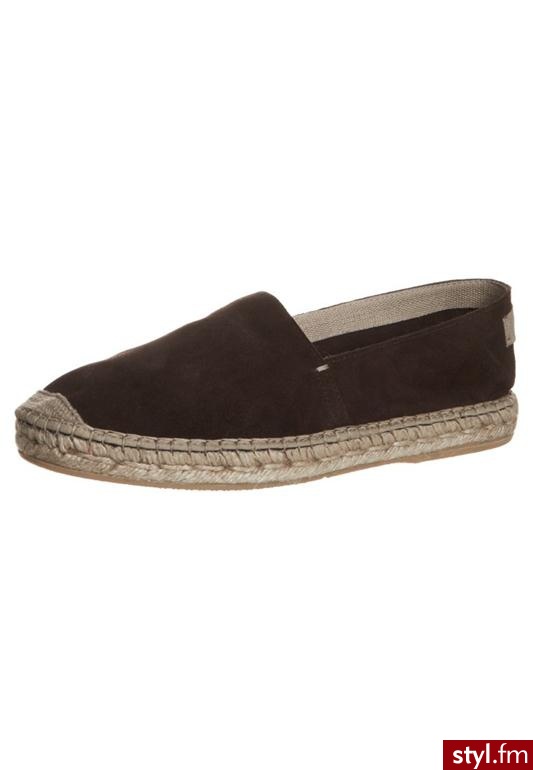 zign Espadryle brązowy 40000 - Pozostałe Buty Moda