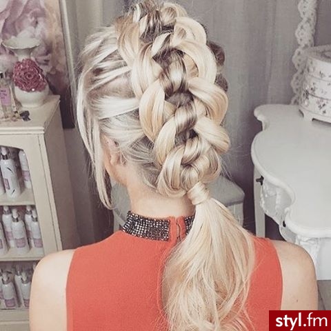 Blond Upięcie Proste Na co dzień Długie Fryzury