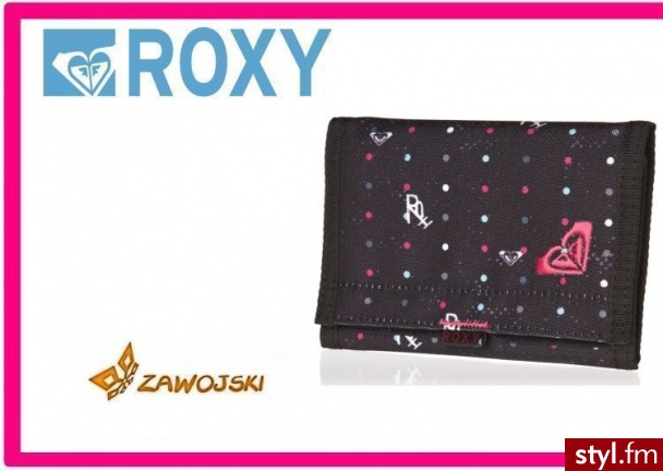 Roxy portfel BEACH GLASS AXIN BLACK - Portfele i etui Dodatki Moda