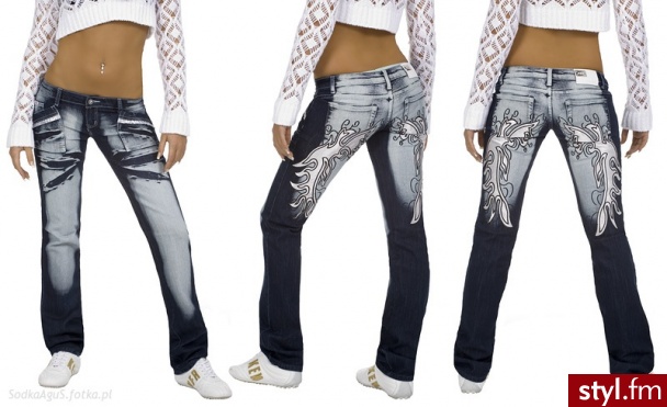 Jeansy Spodnie Moda