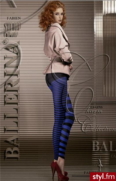 Ballerina Fabien legginsy 40 den (rubino) Odcienie niebieskiego - Leginsy Spodnie Moda