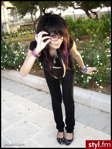 EMO Alternatywne Średnie Fryzury
