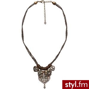 Diamanté Hearts Necklace - Nouv-Elle - Polyvore. Pobrano ze strony: http://www.polyvore.com/diamant%C3%A9_hearts_necklace/thing?id=22956987 - Pozostałe Dodatki Moda