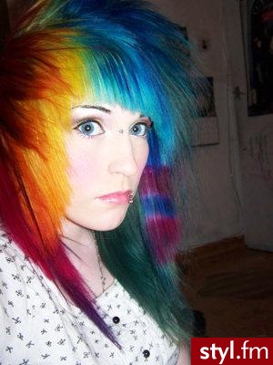 EMO Alternatywne Średnie Fryzury