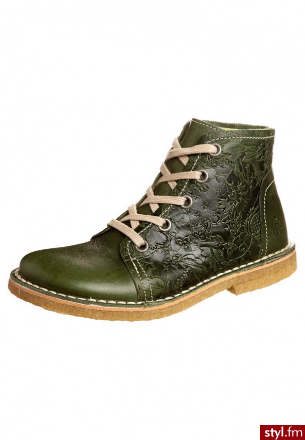Grünbein TESSA Botki i Ankle Boots zielony - Botki Buty Moda