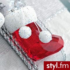 czapka mikołaja i skarpeta na prezenty jako ozdoby - Swarovski 75$ jedna - Pozostałe Dodatki Moda