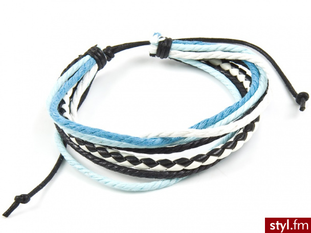 Iloko BRANSOLETKA SzNURKOWA BLUE - Bransoletki Biżuteria Moda